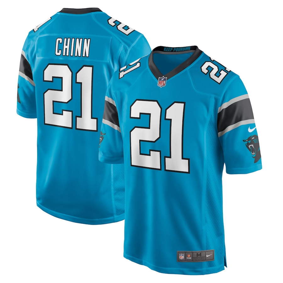 Youth - Carolina Panthers Nike Game Alternate Blue - Jeremy Chinn Jersey