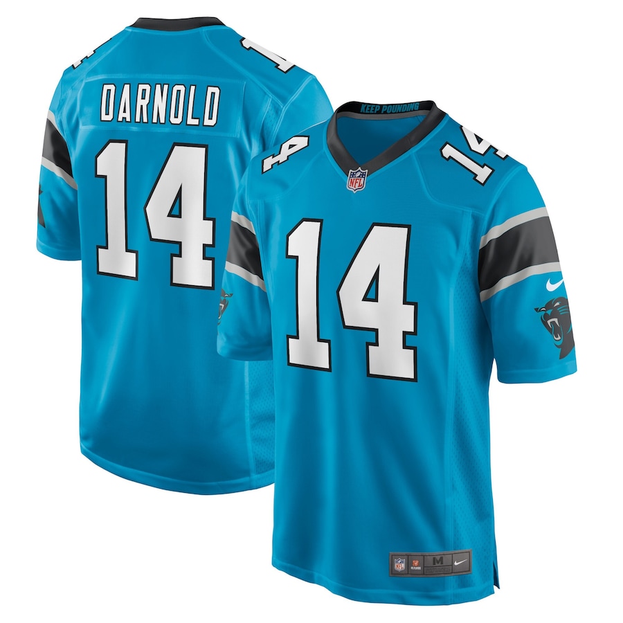 Youth - Carolina Panthers Nike Game Alternate Blue - Sam Darnold Jersey Youth - Carolina Panthers Nike Game Alternate Blue - Sam Darnold Jersey