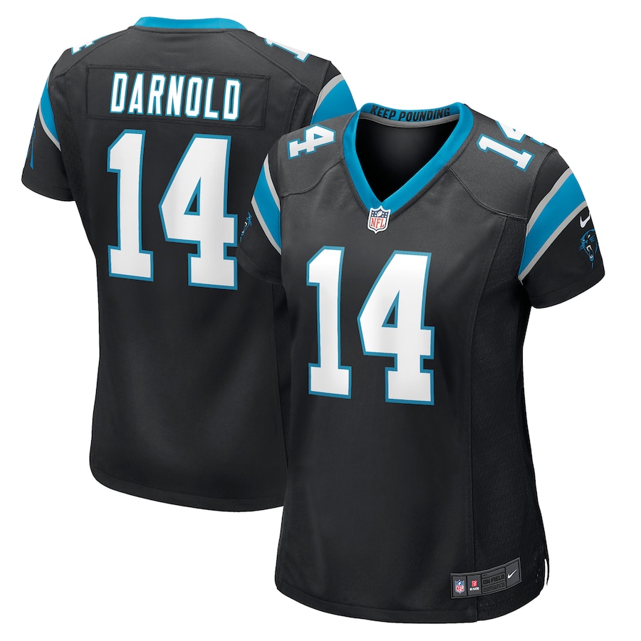Women's - Carolina Panthers Nike Home Game Team Colour Black - Sam Darnold Jersey Women's - Carolina Panthers Nike Home Game Team Colour Black - Sam Darnold Jersey