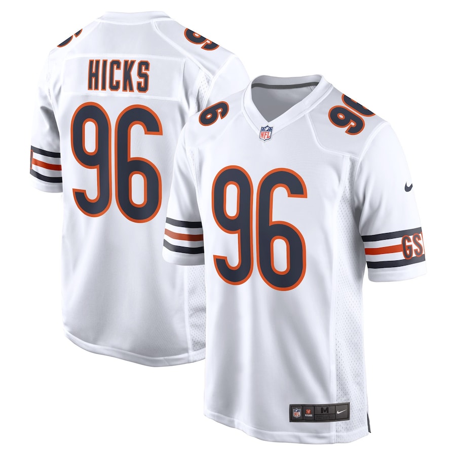 Youth - Chicago Bears Nike Game Road White - Akiem Hicks Jersey Youth - Chicago Bears Nike Game Road White - Akiem Hicks Jersey