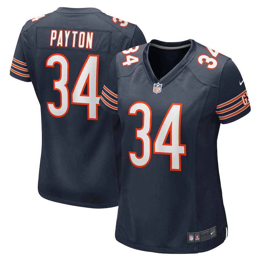 Women's - Chicago Bears Nike Home Game Team Colour Navy - Walter Payton Jersey Women's - Chicago Bears Nike Home Game Team Colour Navy - Walter Payton Jersey