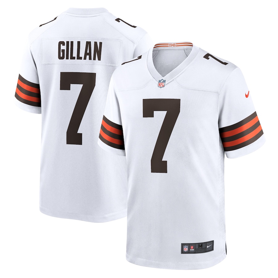 Youth - Cleveland Browns Nike Game Road White - Jamie Gillan Jersey