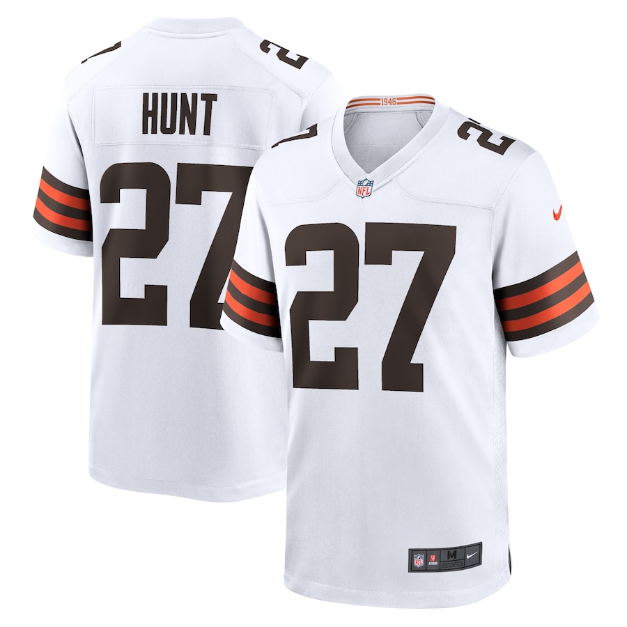 Youth - Cleveland Browns Nike Game Road White - Kareem Hunt Jersey Youth - Cleveland Browns Nike Game Road White - Kareem Hunt Jersey