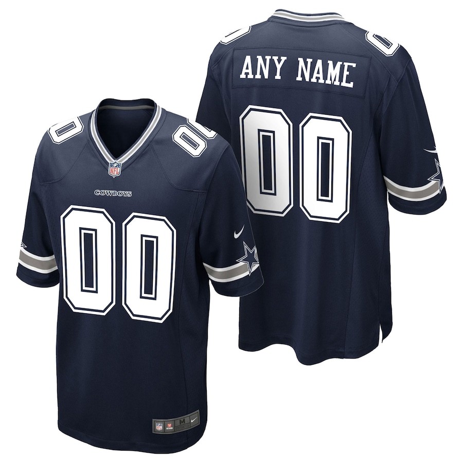 Youth - Dallas Cowboys Home Game Custom Jersey