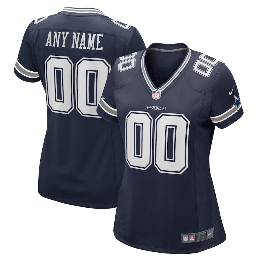 Women's - Dallas Cowboys Nike Home Game Team Colour Custom Jersey