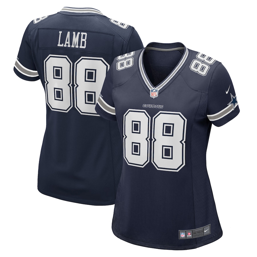 Women's - Dallas Cowboys Nike Home Game Team Colour Navy - CeeDee Lamb Jersey Women's - Dallas Cowboys Nike Home Game Team Colour Navy - CeeDee Lamb Jersey
