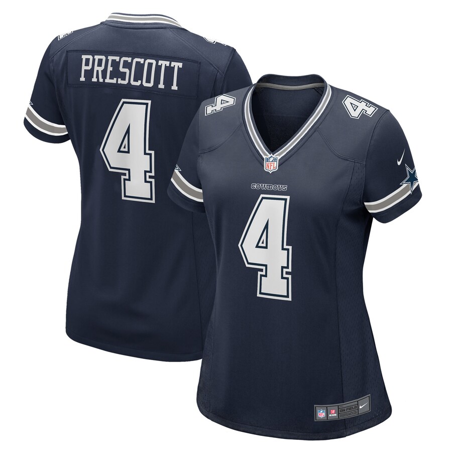 Women's - Dallas Cowboys Nike Home Game Team Colour Navy - Dak Prescott Jersey Women's - Dallas Cowboys Nike Home Game Team Colour Navy - Dak Prescott Jersey