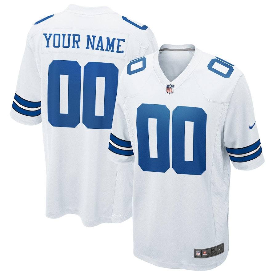 Youth - Dallas Cowboys Road Game Custom Jersey