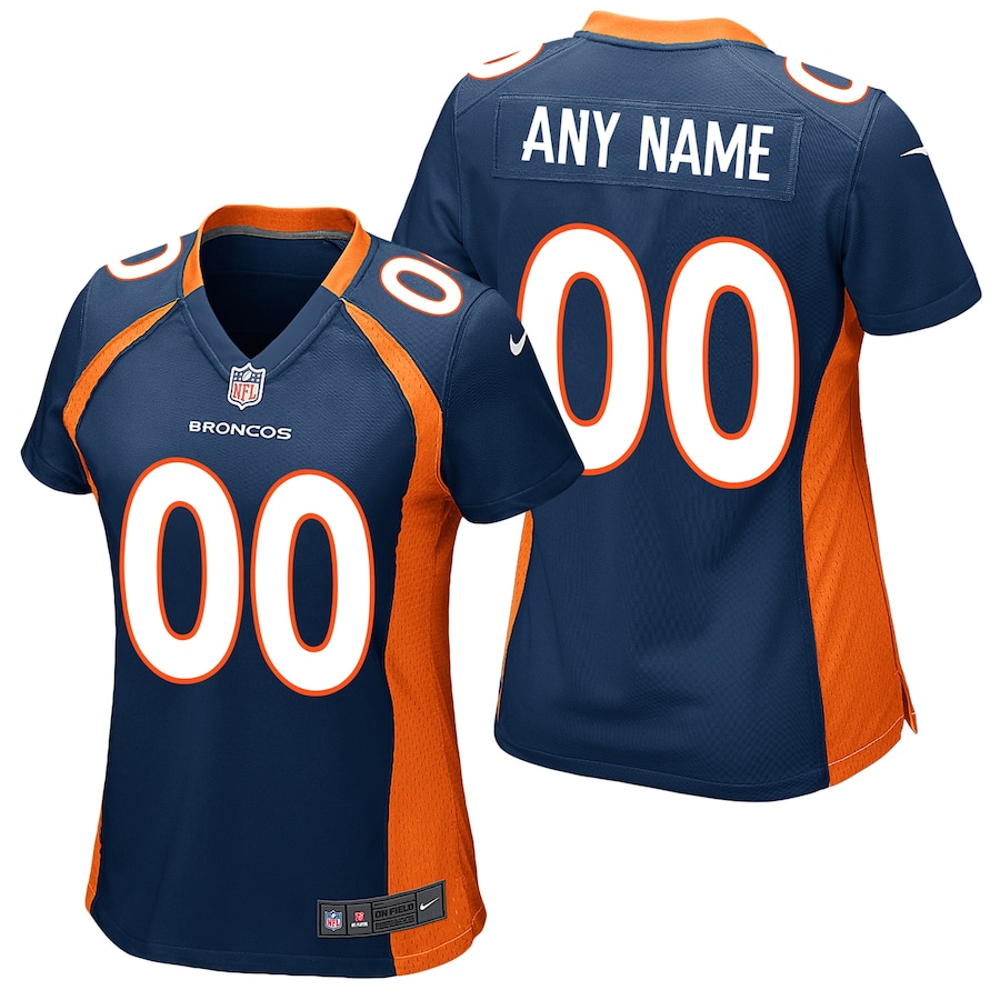 Women's - Denver Broncos Alternate Game Custom Jersey