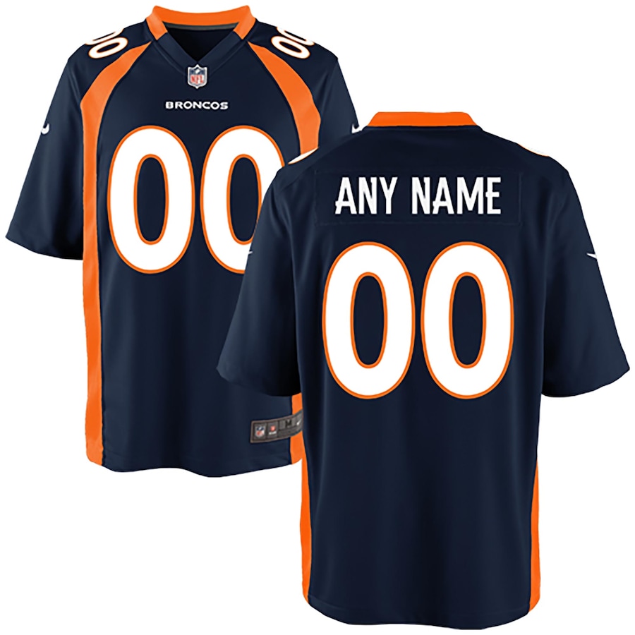 Youth - Denver Broncos Alternate Game Custom Jersey Youth - Denver Broncos Alternate Game Custom Jersey