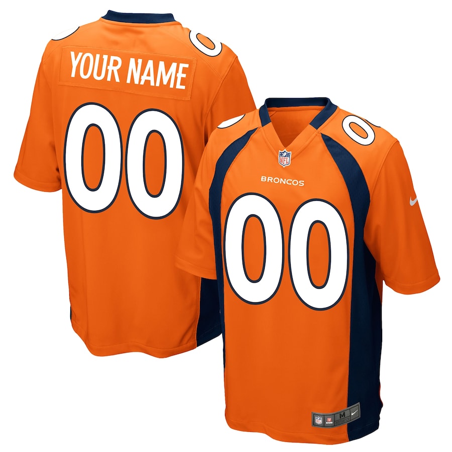 Youth - Denver Broncos Home Game Custom Jersey