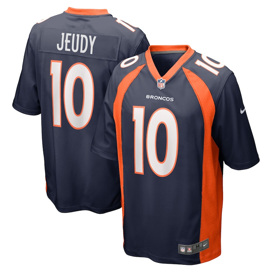 Men's - Denver Broncos Nike Alternate Game Navy - Jerry Jeudy Jersey