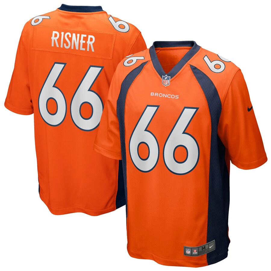 Men's - Denver Broncos Nike Home Game Orange - Dalton Risner Jersey