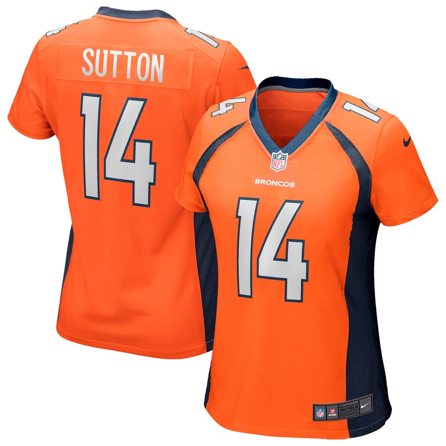 Women's - Denver Broncos Nike Home Game Team Colour Orange - Courtland Sutton Jersey Women's - Denver Broncos Nike Home Game Team Colour Orange - Courtland Sutton Jersey