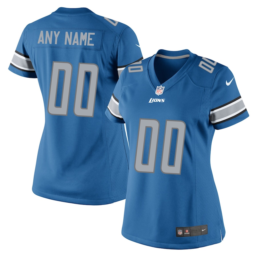 Women's - Detroit Lions Home Game Custom Jersey
