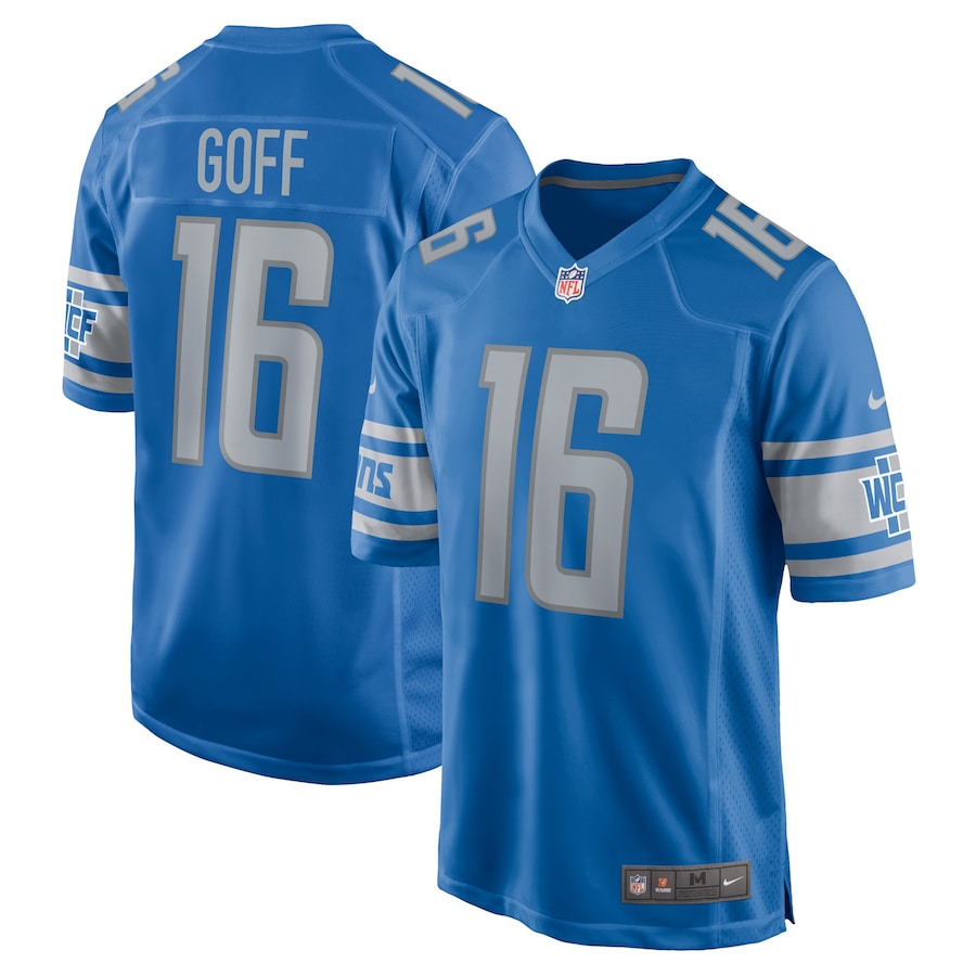 Youth - Detroit Lions Nike Home Game Blue - Jared Goff Jersey