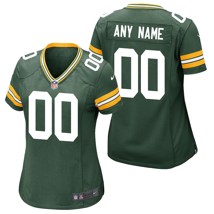 Women's - Green Bay Packers Home Game Custom Jersey