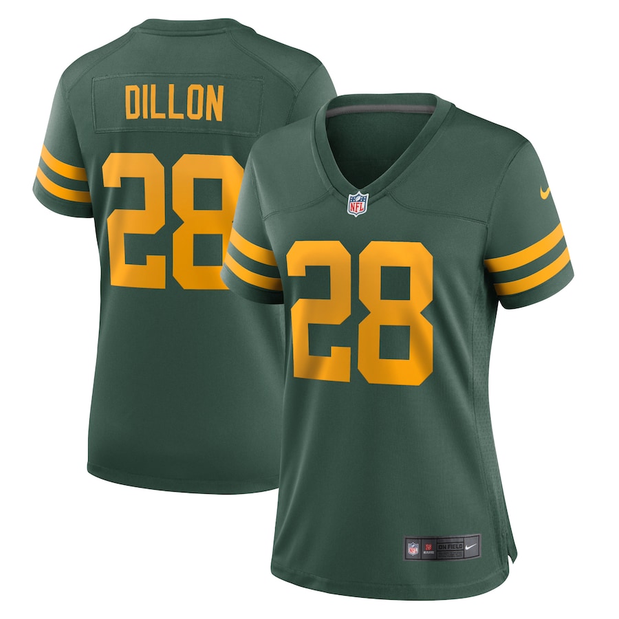 Women's - Green Bay Packers Nike Game Alternate Green - AJ Dillon Jersey Women's - Green Bay Packers Nike Game Alternate Green - AJ Dillon Jersey
