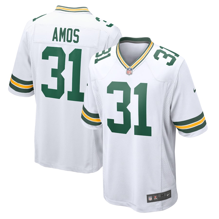 Youth - Green Bay Packers Nike Game Road White - Adrian Amos Jersey Youth - Green Bay Packers Nike Game Road White - Adrian Amos Jersey