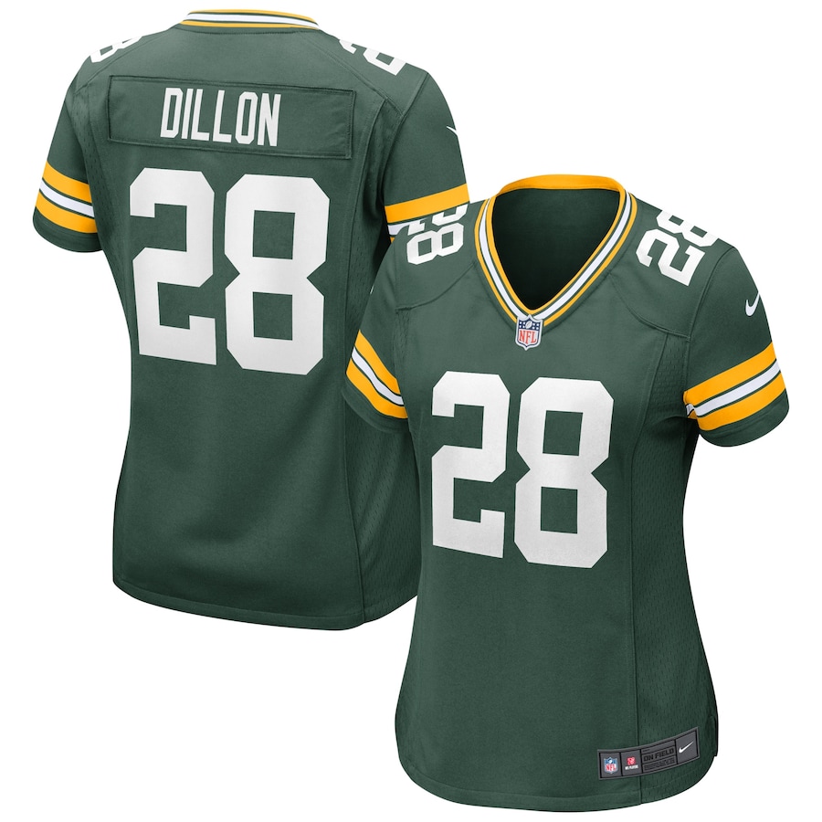Women's - Green Bay Packers Nike Home Game Green - AJ Dillon Jersey Women's - Green Bay Packers Nike Home Game Green - AJ Dillon Jersey