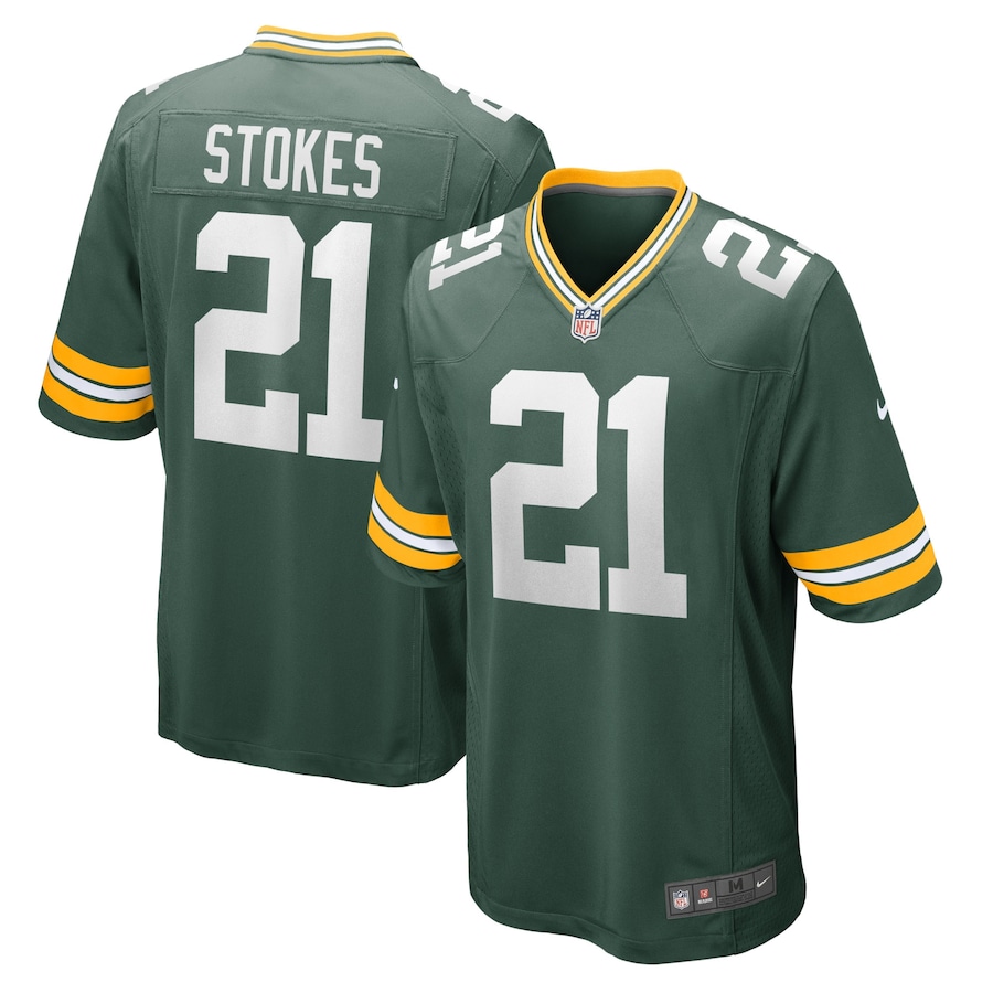 Men's - Green Bay Packers Nike Home Game Green - Eric Stokes Jersey Men's - Green Bay Packers Nike Home Game Green - Eric Stokes Jersey