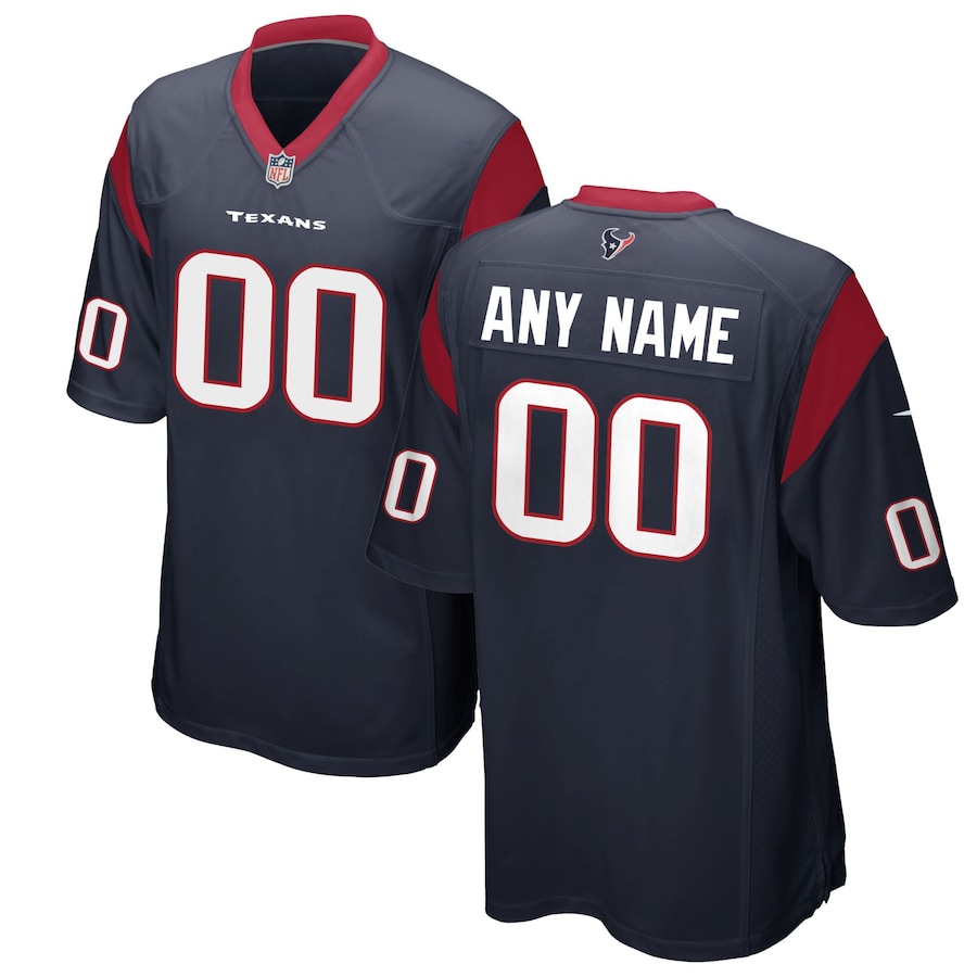 Men's - Houston Texans Home Game Custom Jersey Men's - Houston Texans Home Game Custom Jersey