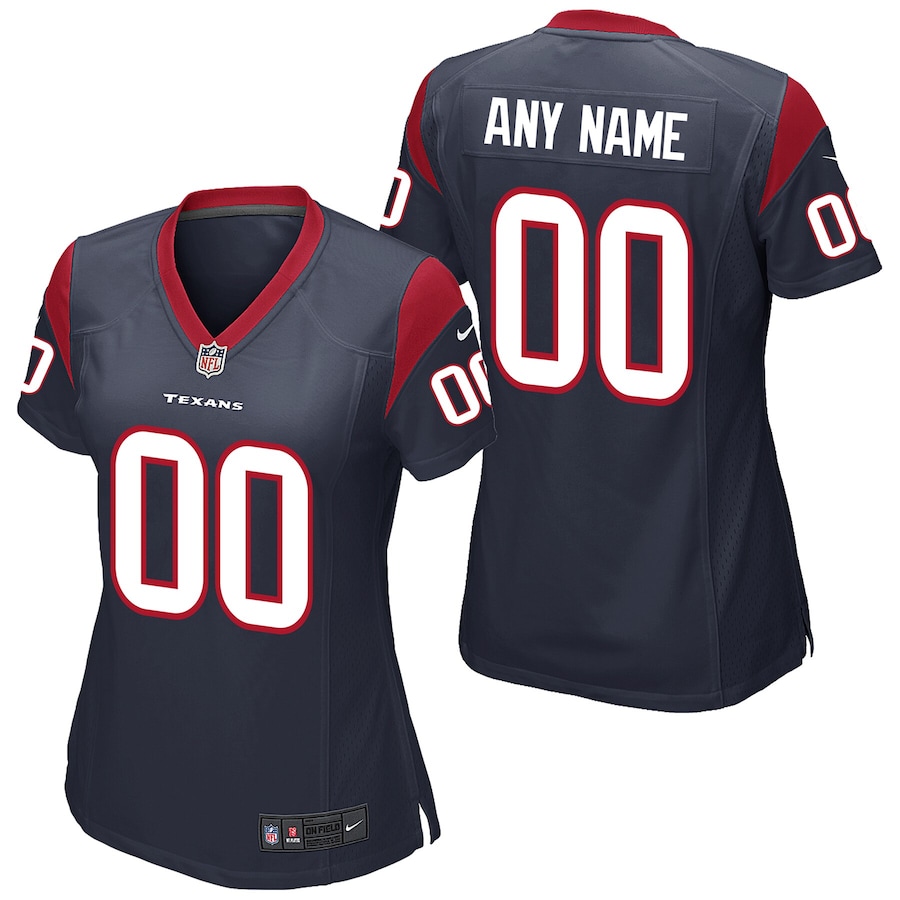 Women's - Houston Texans Home Game Custom Jersey