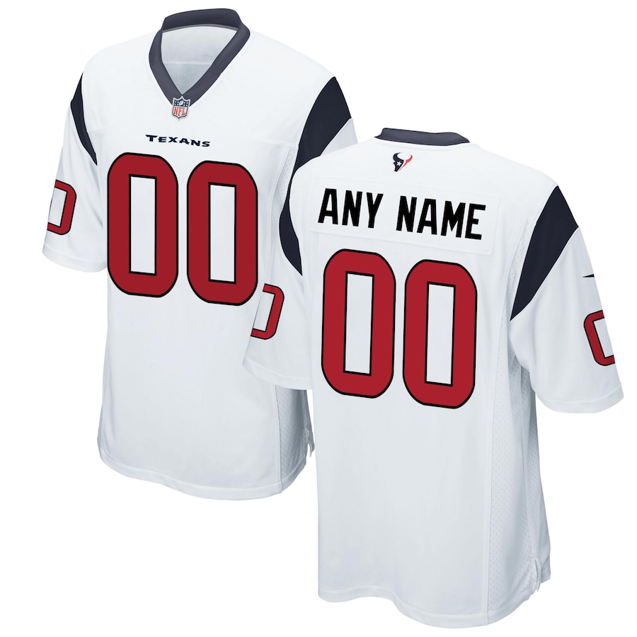 Men's - Houston Texans Road Game Custom Jersey Men's - Houston Texans Road Game Custom Jersey