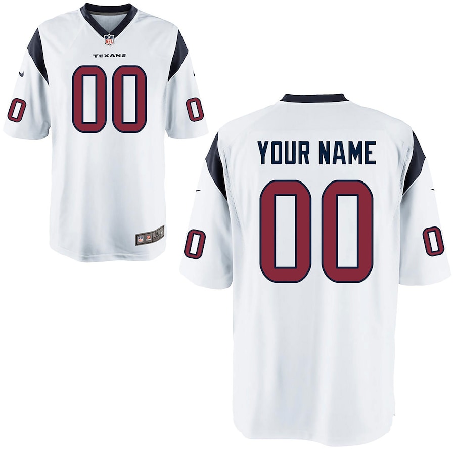 Youth - Houston Texans Road Game Custom Jersey Youth - Houston Texans Road Game Custom Jersey