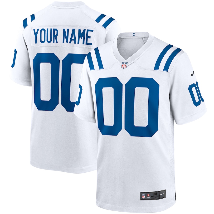 Youth - Indianapolis Colts Nike Game Road Custom Jersey