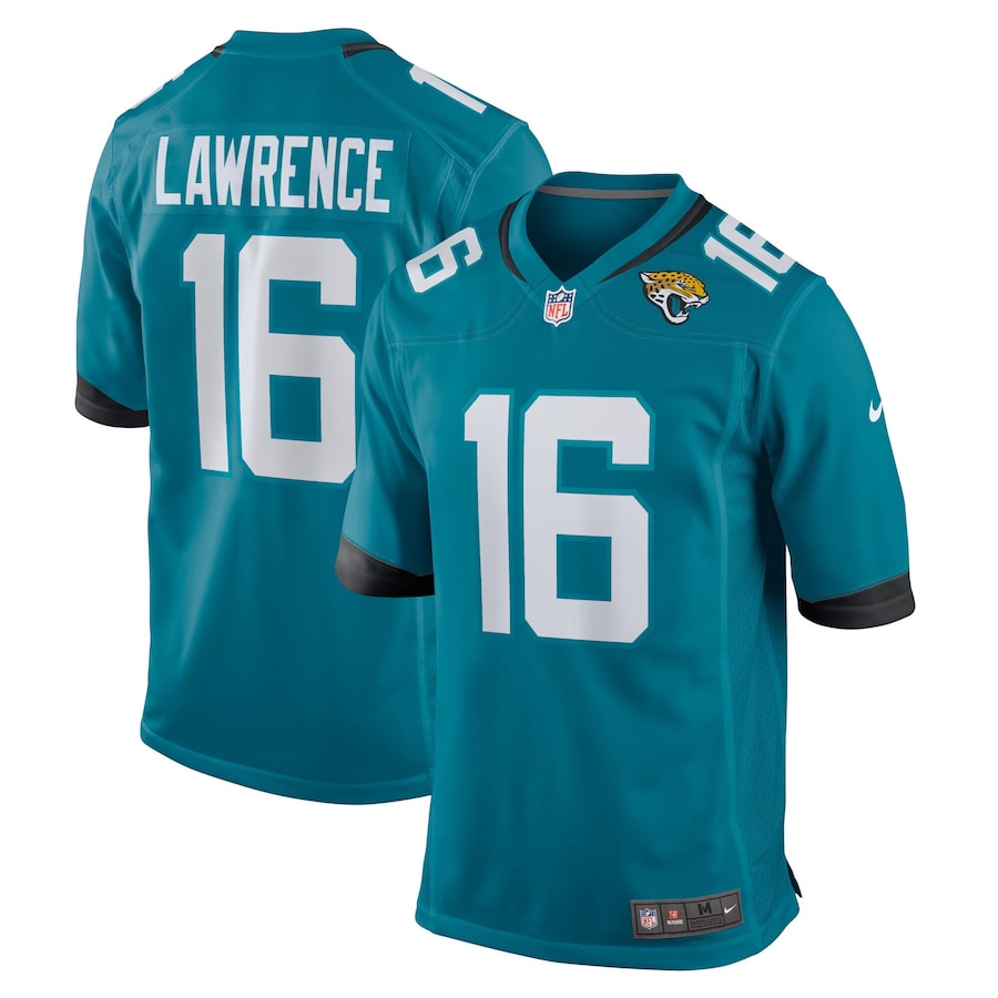 Youth - Jacksonville Jaguars Nike Game Home Teal - Trevor Lawrence Jersey