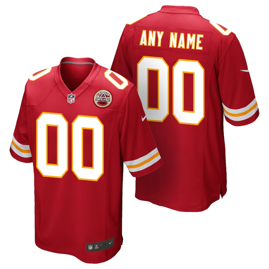 Men's - Kansas City Chiefs Nike Game University Red - Custom Jersey