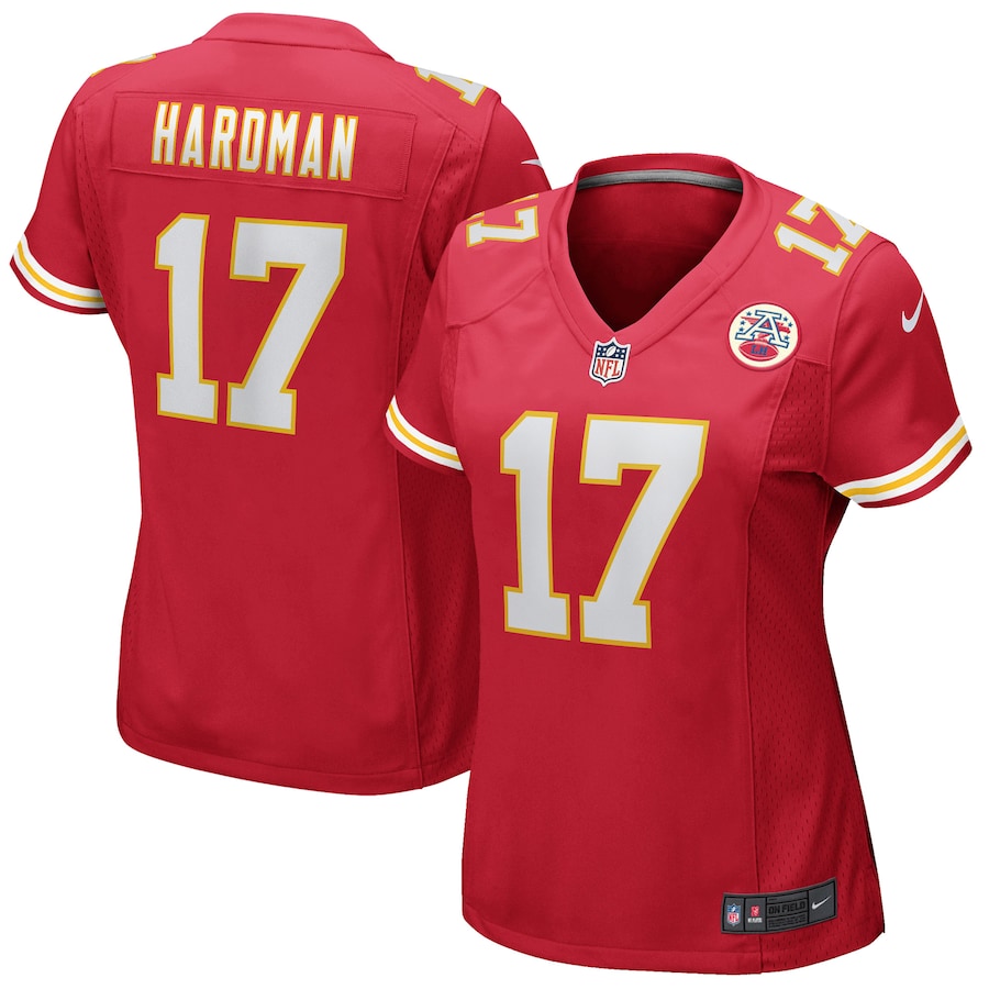 Women's - Kansas City Chiefs Nike Home Team Colour Red - Mecole Hardman Jersey