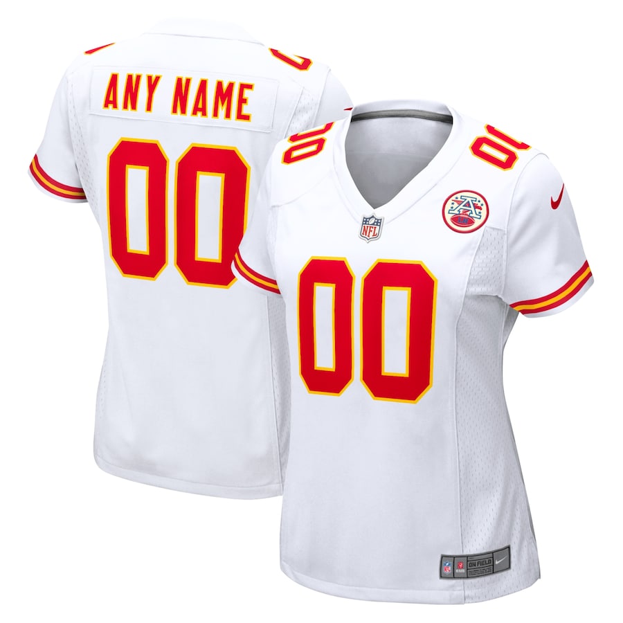 Women's - Kansas City Chiefs Nike Road Custom Jersey