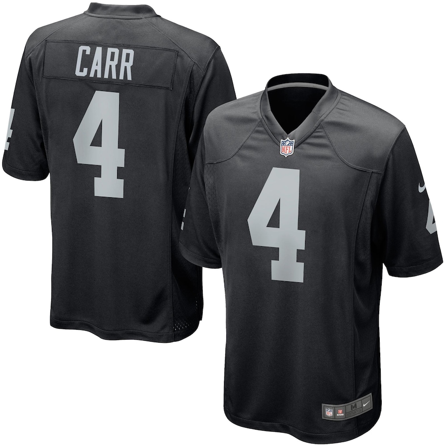 Youth - Las Vegas Raiders Home Game Derek Carr Jersey Youth - Las Vegas Raiders Home Game Derek Carr Jersey