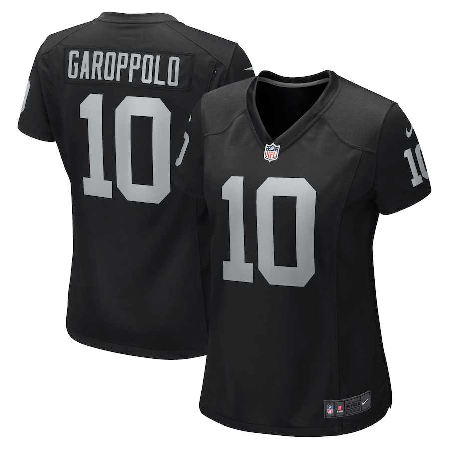 Women's - Las Vegas Raiders Nike Home Team Colour Black - Jimmy Garoppolo Jersey
