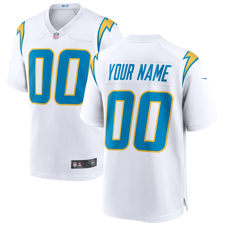 Youth - Los Angeles Chargers Nike Game Road Custom Jersey