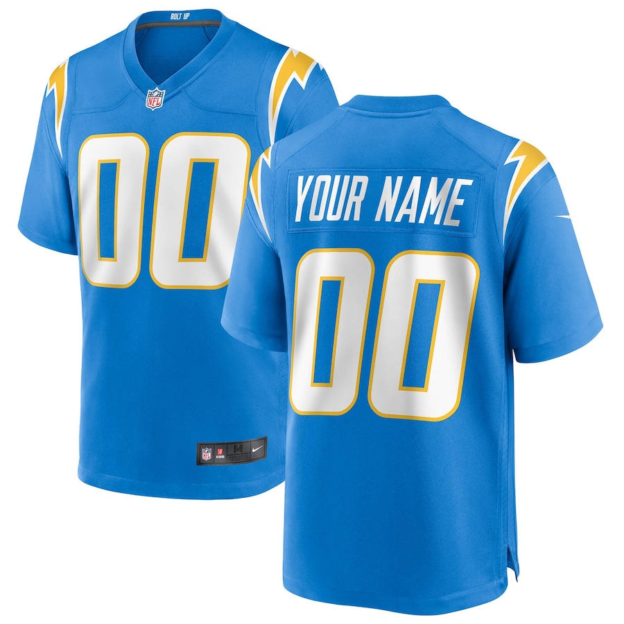 Youth - Los Angeles Chargers Nike Game Team Colour Custom Jersey