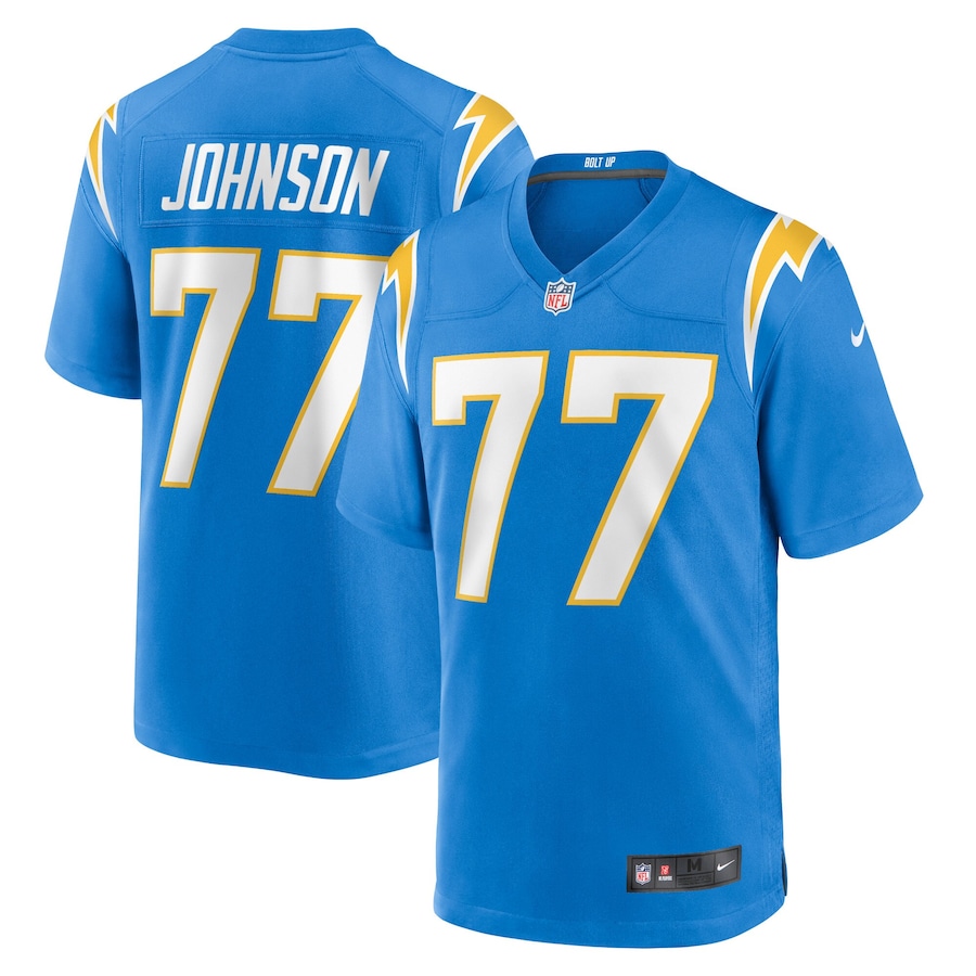 Men's - Los Angeles Chargers Nike Home Game Powder Blue - Zion Johnson Jersey