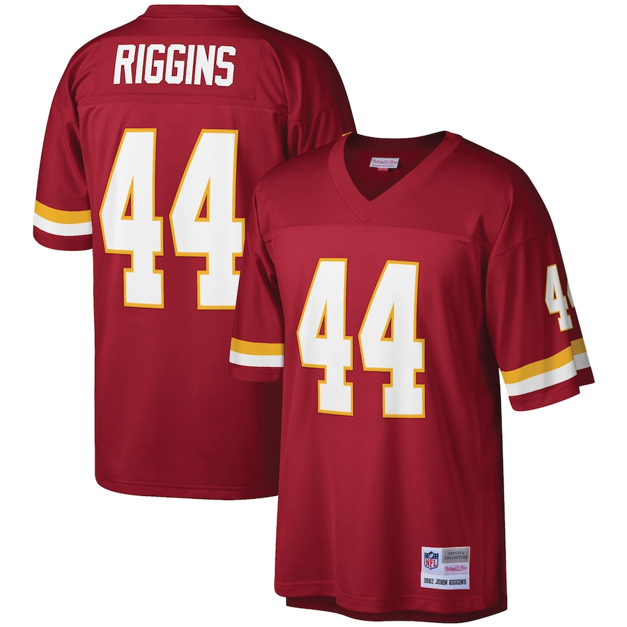 Men's - Mitchell & Ness John Riggins Burgundy Washington Football Team Legacy Replica Jersey