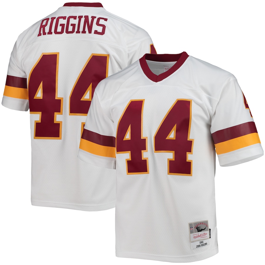 Men's - Mitchell & Ness John Riggins White Washington Football Team 1982 Legacy Replica Jersey