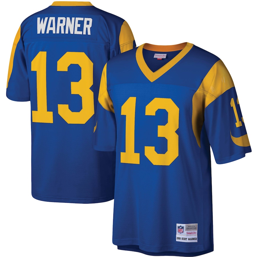 Men's - Mitchell & Ness Kurt Warner Royal St. Louis Rams Legacy Replica Jersey Men's - Mitchell & Ness Kurt Warner Royal St. Louis Rams Legacy Replica Jersey
