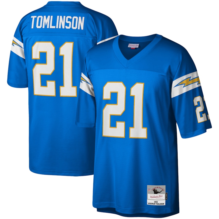 Men's - Mitchell & Ness LaDainian Tomlinson Powder Blue Los Angeles Chargers Legacy Replica Jersey Men's - Mitchell & Ness LaDainian Tomlinson Powder Blue Los Angeles Chargers Legacy Replica Jersey
