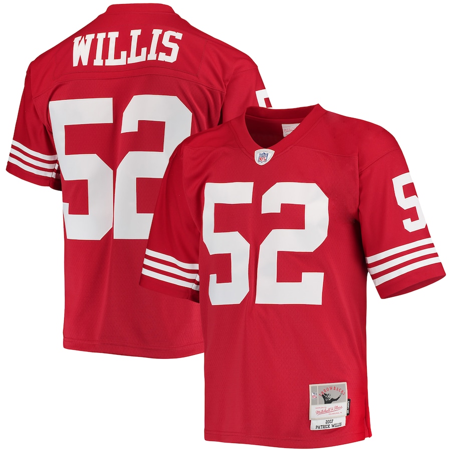 Men's - Mitchell & Ness Patrick Willis Scarlet San Francisco 49ers 2007 Legacy Replica Jersey Men's - Mitchell & Ness Patrick Willis Scarlet San Francisco 49ers 2007 Legacy Replica Jersey