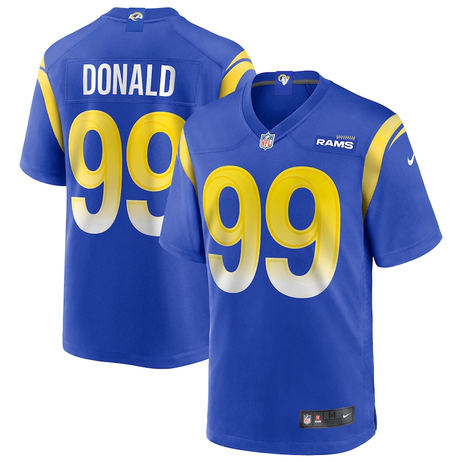Men's - Nike Aaron Donald Royal Los Angeles Rams Game Player Jersey