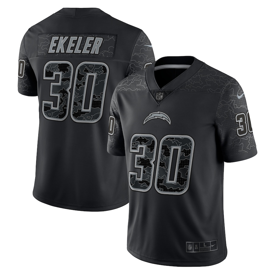 Men's - Nike Austin Ekeler Black Los Angeles Chargers RFLCTV Limited Jersey