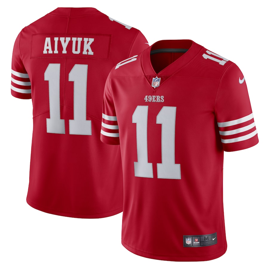 Men's - Nike Brandon Aiyuk Scarlet San Francisco 49ers Vapor Limited Jersey