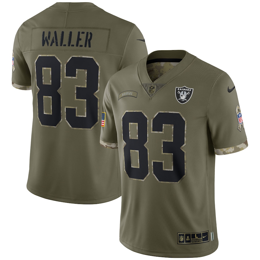 Men's - Nike Darren Waller Olive Las Vegas Raiders 2022 Salute To Service Limited Jersey Men's - Nike Darren Waller Olive Las Vegas Raiders 2022 Salute To Service Limited Jersey