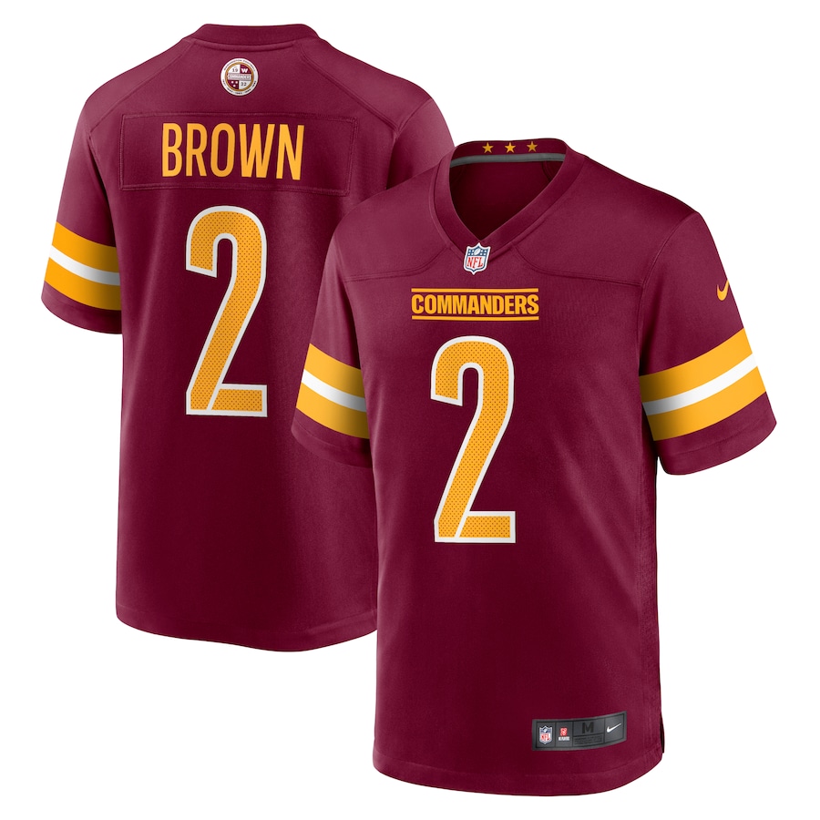 Men's - Nike Dyami Brown Burgundy Washington Commanders Game Jersey