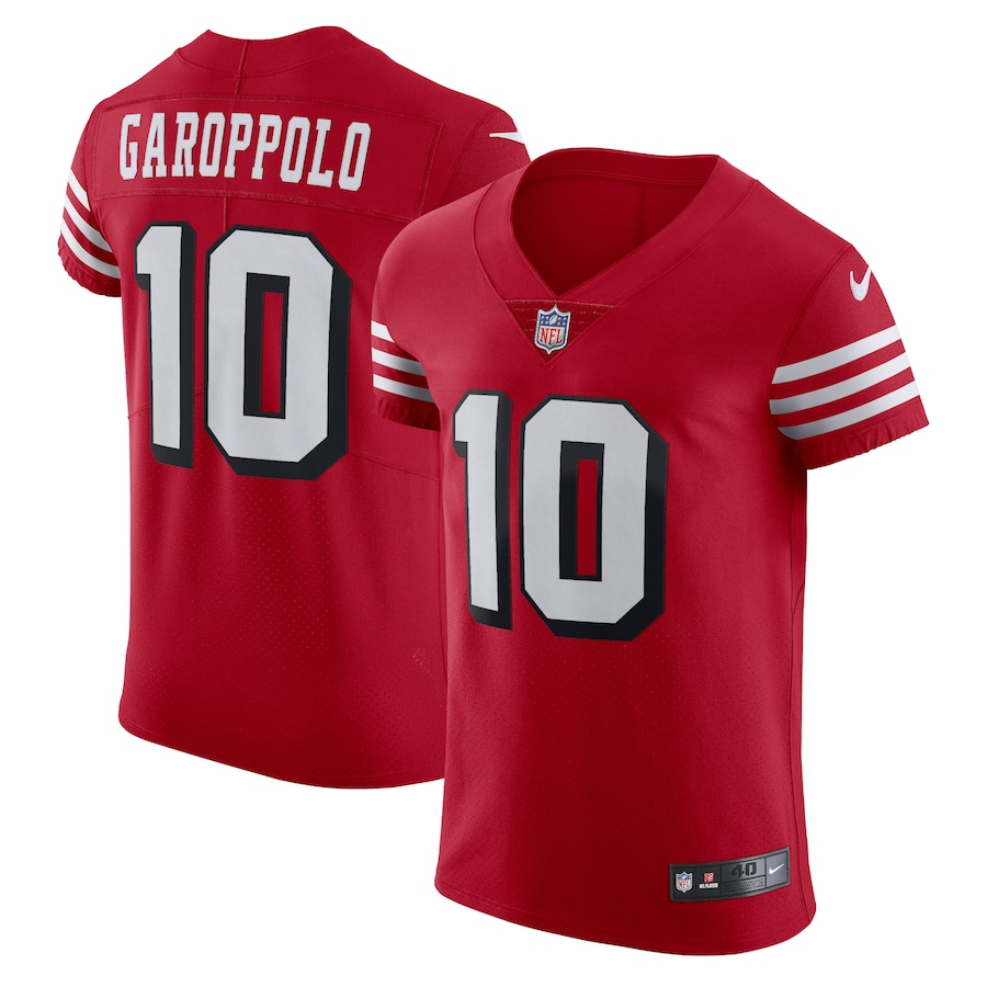 Men's - Nike Jimmy Garoppolo Scarlet San Francisco 49ers Alternate Vapor Elite Jersey Men's - Nike Jimmy Garoppolo Scarlet San Francisco 49ers Alternate Vapor Elite Jersey